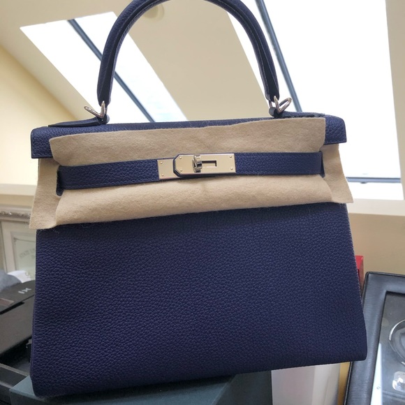 SOLD Hermes kelly 28 Togo bleu encre - Picture 7 of 7